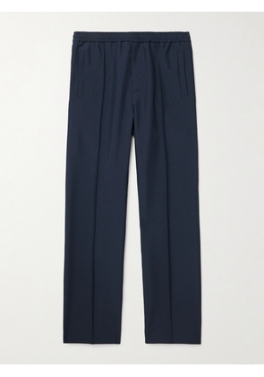 Gucci - Logo-Embroidered Panama Tech-Jersey Trousers - Men - Blue - IT 48