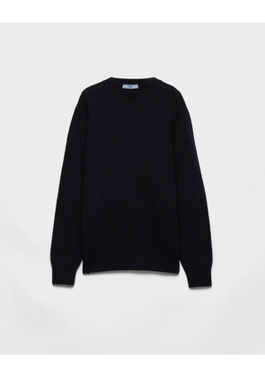 Wool and cashmere crew-neck sweater