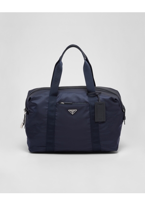Re-Nylon and Saffiano leather duffle bag