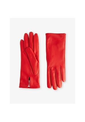 Womens Nour Hammour Short Split Leather Gloves