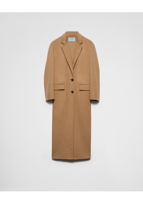Long cashgora coat