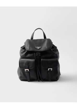 Medium leather backpack