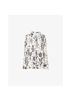 Womens Agua Bendita Keshi Floral-Print Cotton Shirt