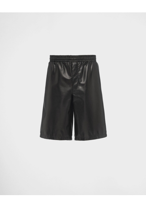 Nappa leather Bermudas