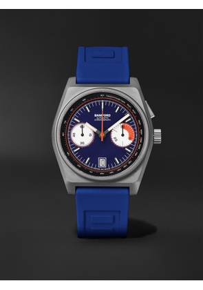 BAMFORD LONDON - B347 Automatic Chronograph 41.5mm Titanium and Rubber Watch, Ref. No. B3TINAFO.B2RUNA - Men - Blue