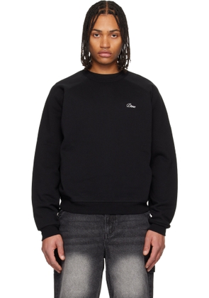 Dime Black Cursive Small Logo Crewneck Sweatshirt