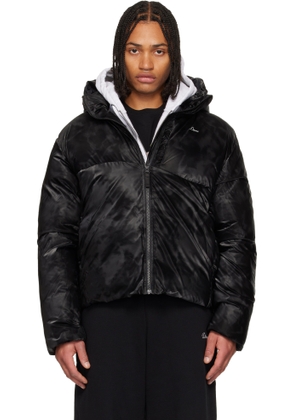 Dime Black Wavy Puffer Jacket