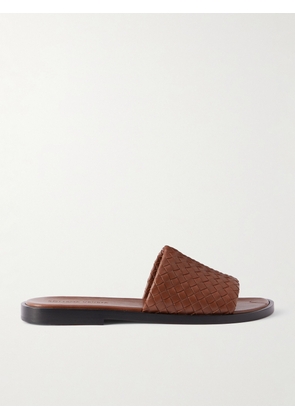 Bottega Veneta - Intrecciato Leather Sandals - Men - Brown - EU 42