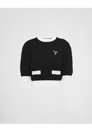 Cotton crew-neck sweater