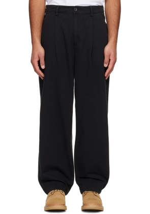 Dime Black Baggy Chino Trousers