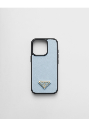 Saffiano leather case for iPhone 16 Pro