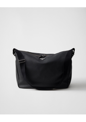 Large leather shoulder bag