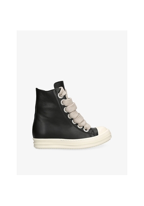 Womens Rick Owens Jumbo Lace Leather High-Top Trainers