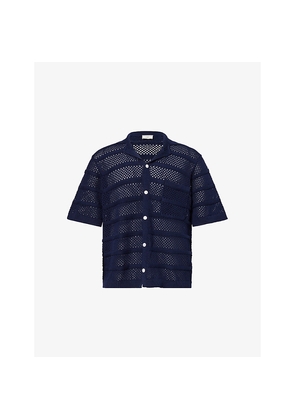 Mens Che Desiderio Camp-Collar Cotton-Knit Shirt