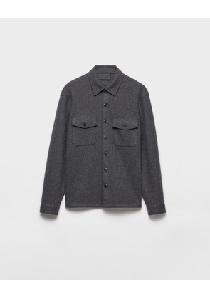 Wool blend shirt