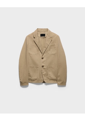 Single-breasted cotton jacket