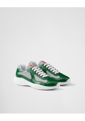 Patent leather and technical fabric Prada America's Cup sneakers