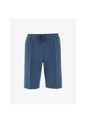 Mens Boggi Scuba Elasticated-Waist Stretch Cotton-Blend Bermuda Shorts