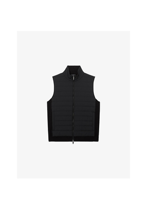 Mens Reiss Newford Zip-Through Stretch-Woven Gilet
