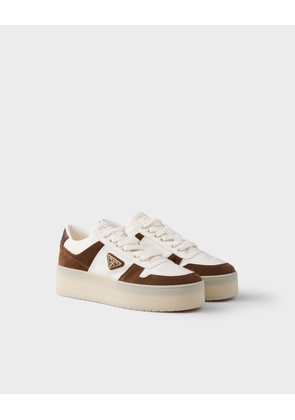Downtown Bold nappa leather and suede sneakers
