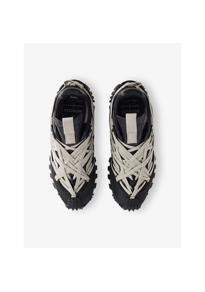 Mens Rick Owens x Moncler Trailgrip Megalace Leather Trainers