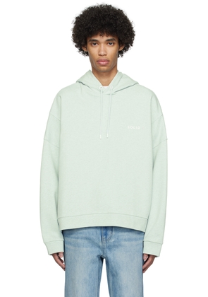 Solid Homme Green Drawstring Hoodie
