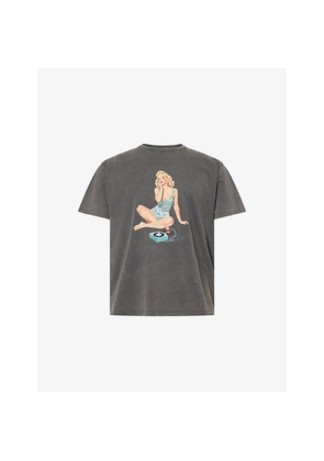 Mens Duke & Dexter Pin Up Washed Cotton-Jersey T-Shirt
