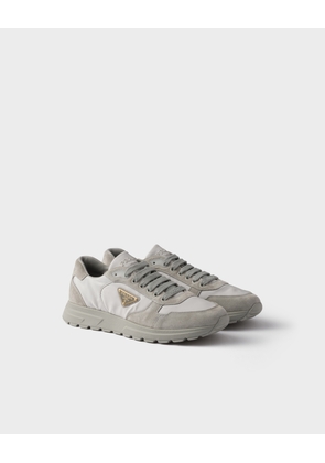 Prax 2.0 Re-Nylon and suede sneakers