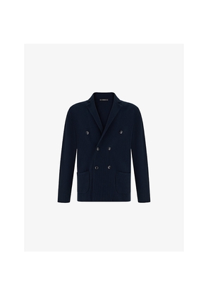 Mens Boggi Double-Breasted Knitted Cotton Jacket