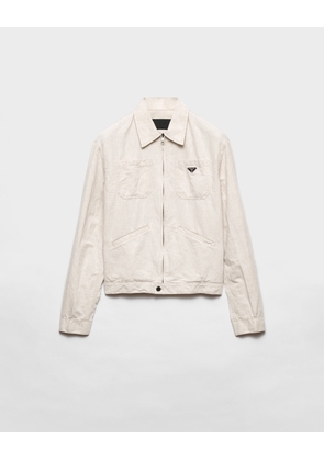 Chambray blouson jacket