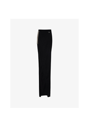 Womens Rick Owens x Moncler Adjustable Split Cotton-Jersey Maxi Skirt