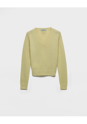Wool and cashmere V-neck sweater