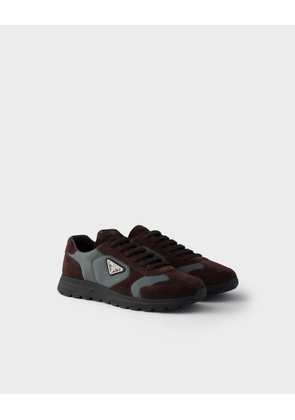 Prax suede and Re-Nylon sneakers
