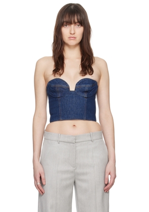 Magda Butrym Indigo Faded Denim Camisole