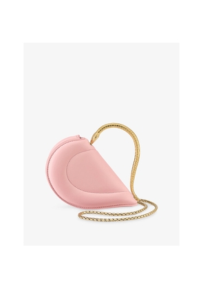 Womens Bvlgari Serpenti Cuoricino Mini Leather Top Handle Bag