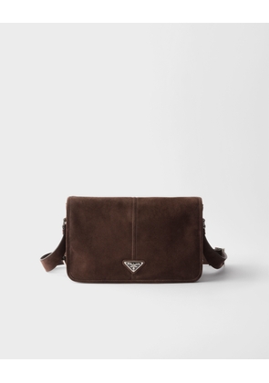 Suede shoulder bag