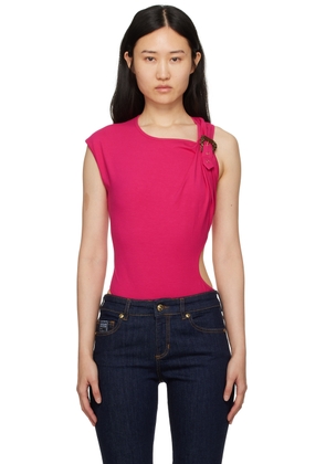 Versace Jeans Couture Pink Buckle Bodysuit