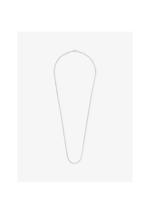 Van Cleef & Arpels Angle Filed Trace Chain 18ct White Gold Necklace