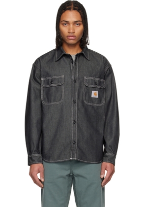 Carhartt Work In Progress Black Tigan Denim Overshirt