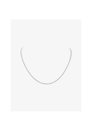 Van Cleef & Arpels Angle Filed Trace Chain 18ct White Gold Necklace