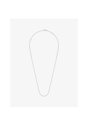 Van Cleef & Arpels Angle Filed Trace Chain 18ct White Gold Necklace