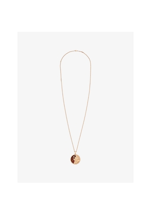 Womens Van Cleef & Arpels Zodiaque Sagittarius 18ct Rose-Gold and Red Pietersite Pendant Necklace