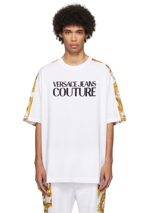 Versace Jeans Couture White Watercolor Couture T-Shirt