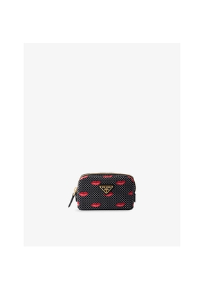 Womens Prada Re-Nylon Micro Woven Pouch