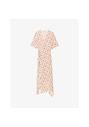 Womens Zadig&Voltaire Reforme Floral-Print Wrap Woven Midi Dress
