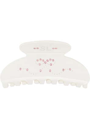 Sandy Liang White Princess Hair Claw Hair Clip