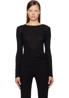 FLORE FLORE Black Olivia Longsleeve T-shirt