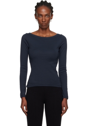 FLORE FLORE Navy Steffi Longsleeve T-shirt