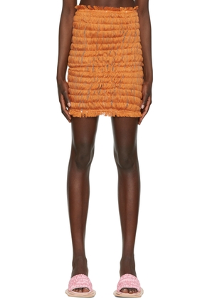 Constança Entrudo Orange Polyester Skirt