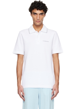 Casablanca White Embossed Laurel Polo